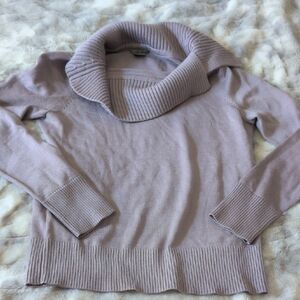 Ann Taylor Lilac Cowl Neck Sweater